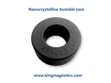 High frequency noise filter, EMC core, nano crystalline amorphous
